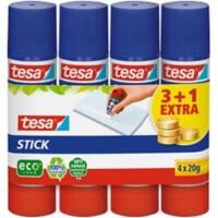 Bâton de colle tesa Stick 20 g Blanc 57088-00200-00 4 Unités de 20 g