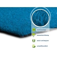 Gazon artificiel Casa Pura Premium Color PER PE Bleu 15 000 x 2 000 mm