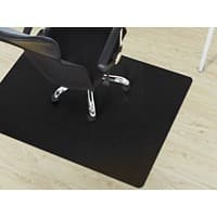 Tapis protège-sol Floordirekt Pro pour sols durs Noir PP 2000 x 1200 mm