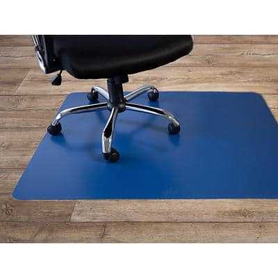 Tapis protège-sol Floordirekt Pro pour sols durs Bleu PP 1200 x 750 mm