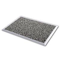 Tapis d'entrée PROFESSIONAL LINE Hygienic Aluminium Vinyle Gris 680 x 480 mm