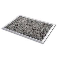 Tapis d'entrée SKY Hygienic Aluminium, Vinyle Gris 830 x 530 mm