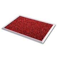 Tapis d'entrée Sky Hygienic Avec incrustation en boucle Rouge 530 x 830 mm