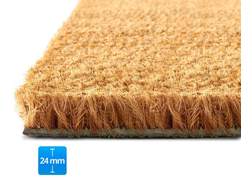 Tapis de sol PALMERAS Beige Fibres de coco, Vinyle