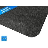 ETM tapis anti-slip mat lourd souple cotele zwart 2-laags 60x90 cm