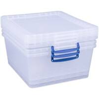 Boîte empilable Really Useful Box 17.5 l Transparent 38,3 x 46 x 19,5 cm 3 Unités