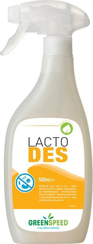 Désinfectant spray GREENSPEED Lacto Des Transparent 6 Unités de 500 ml