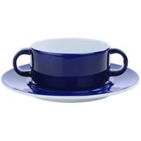 Nova Ocean Schotel Porselein Blauw, wit 12 Stuks