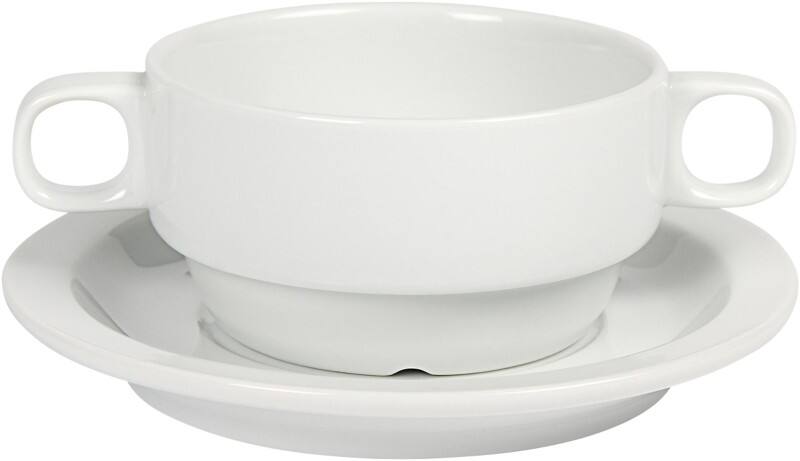 Nova Nordika Soepkop Porselein 250 ml Wit 24 Stuks