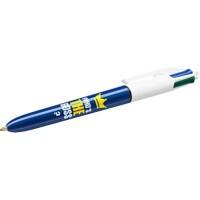 Stylo-bille BIC 4 Colours Who is the boss? Rétractable Bleu, noir, rouge, vert Pointe moyenne 0,4 mm Rechargeable