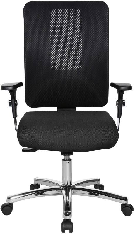 TOPSTAR OPEN X N Deluxe Bureaustoel Synchroonmechanisme Mesh In hoogte verstelbare armleuning In hoogte verstelbare zitting Zwart 110 kg
