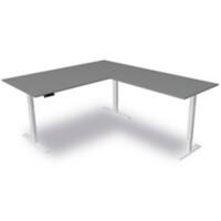 Bureau assis-debout Kerkmann 3826 Move 3 Gris foncé 2 000 x 1 000 x 720-1 200 mm