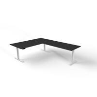 Kerkmann Zit-sta-bureau 3842 Move 3 Antraciet 2.000 x 1.000 x 720-1200 mm