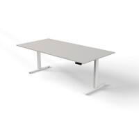 Kerkmann Move 3 Zit-sta bureau Licht grijs 200 x 100 x 72-120 cm