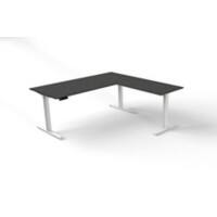 Kerkmann Move 3 Zit-sta bureau Antraciet met uitbreiding 180 x 80 x 72-120 cm