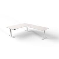 Bureau assis-debout Kerkmann 3839 Move 3 Blanc 2 000 x 1 000 x 720-1 200 mm