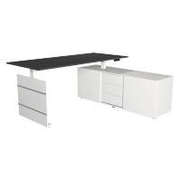 Kerkmann Zit-sta-bureau 3848 Move 3 Antraciet 1.800 x 800 x 720-1200 mm