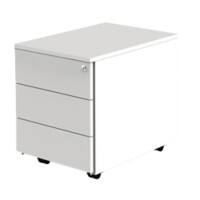 Caisson mobile Kerkmann Blanc 430 x 600 x 540 mm Avec verrouillage central 60 cm