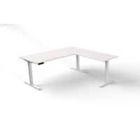 Bureau assis-debout Kerkmann Move 3 Blanc Avec élément complémentaire 180 x 80 x 72-120 cm
