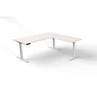 Bureau assis-debout Kerkmann Move 3 Blanc Avec élément complémentaire 180 x 80 x 72-120 cm
