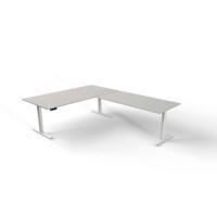 Kerkmann Zit-sta-bureau 3843 Move 3 Lichtgrijs 2,000 x 1,000 x 720-1200 mm