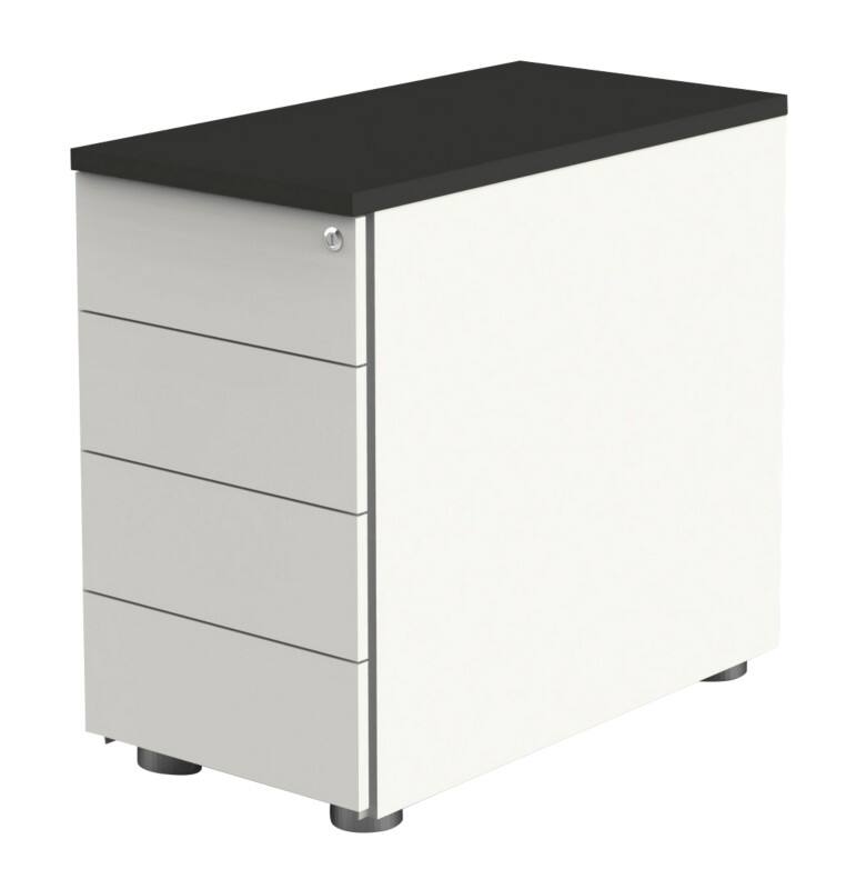 Caisson de bureau Kerkmann Bois Anthracite 760 x 430 x 800 mm