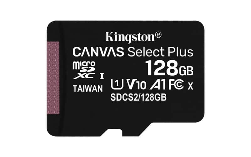 Kingston Canvas Select Plus microSDXC-kaart 128 GB Class 10