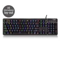 Clavier de jeu fialire ewent Pl3350 Avec éclairage QWERTY USB-A Câble 1,5 m Noir