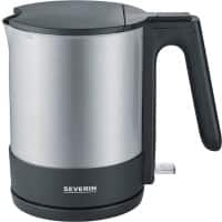 Bouilloire électrique SEVERIN 1.7 L Argenté, Noir Acier inoxydable 2200 W Sans fil WK 3409