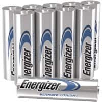 Energizer Batterij Ultimate Lithium 634352 AA 2400 mAh Lithium (Li) 1.5 V 10 10 Stuks