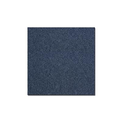 Dalle de moquette Casa Pura Vienna auto-posante Surface bouclée Bleu Bitume, PP 500 x 500 mm