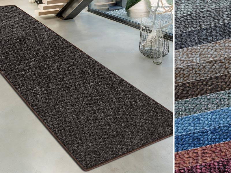 Casa Pura London Vloerkleed Actionback, PP (Polypropeen) Rechthoekig Bruin 67 x 150 cm