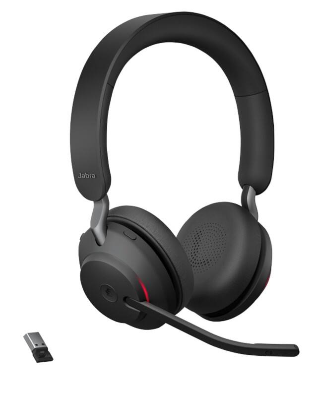 Jabra Evolve2 65 Draadloos Telefoonheadset Bluetooth, USB Met microfoon Stereo Zwart