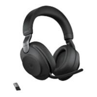 Casque audio Jabra Evolve2 85 MS Sans fil Stéréo Sur tête Réduction du bruit Bluetooth, jack mâle 3,5 mm USB-A Avec microphone Noir