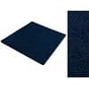 Dalle de moquette Casa Pura Can Can Bleu Bitume, latex, polypropylène (PP) 500 x 500 mm