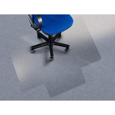 office marshal Stoelmat voor vloerbedekking First Class PC Transparant 1340 x 1150 mm