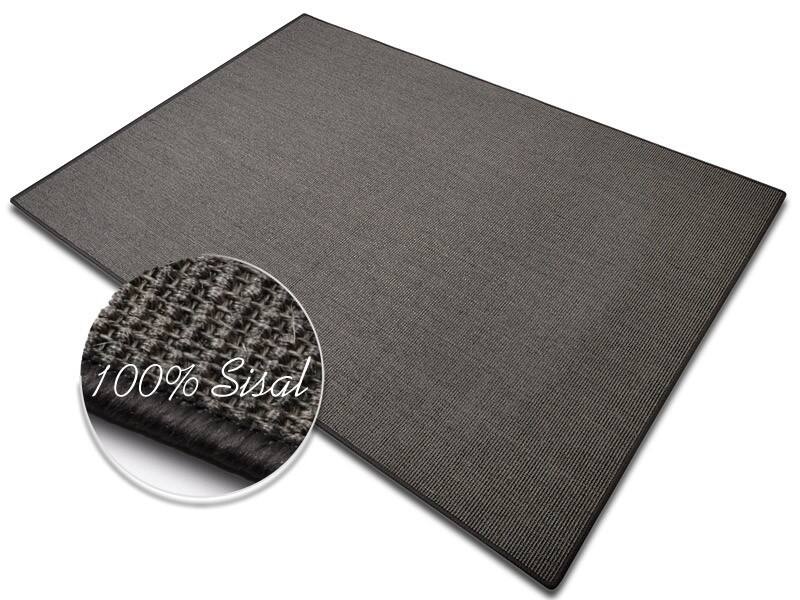 FLOORDIREKT STEP Sylt Vloerkleed Sisal Rechthoekig Grijs 200 x 400 cm