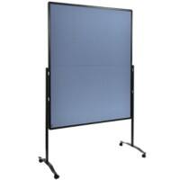 Legamaster Premium Plus Vilt Prikbord Vrijstaand 126 (B) x 58 (D) x 196 (H) cm Aluminium Blauw, grijs