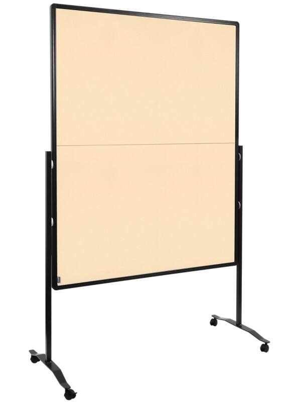 Legamaster Premium Plus Vilt Prikbord Vrijstaand 126 (B) x 58 (D) x 196 (H) cm Aluminium Beige