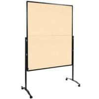 Legamaster Premium Plus Vilt Prikbord Magnetisch Vrijstaand 126 (B) x 58 (D) x 196 (H) cm Aluminium Beige