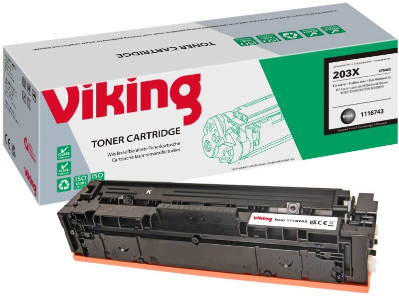 Viking 203X compatibele HP tonercartridge CF540X zwart