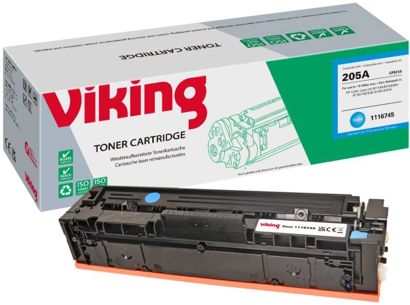 Viking 205A Compatibel HP Tonercartridge CF531A Cyaan