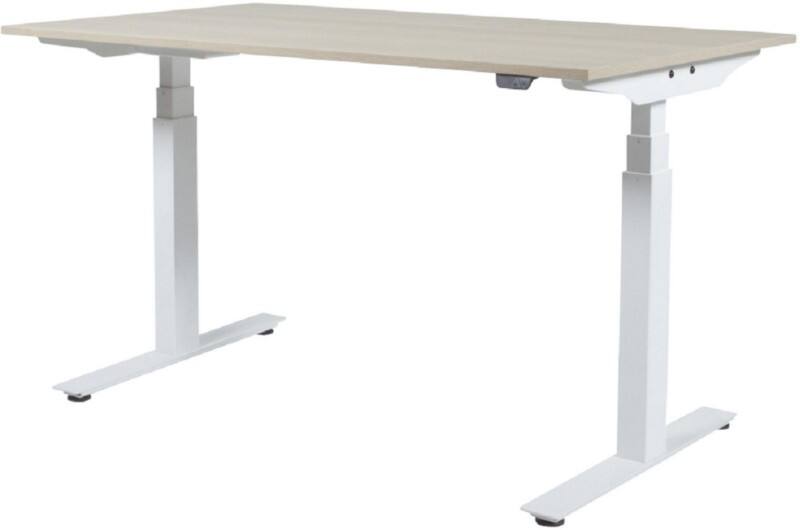 Bureau assis-debout Schaffenburg Lectro Basic Chêne T-Pied 1600 (l) x 800 (p) x 710 (H) mm Mélamine