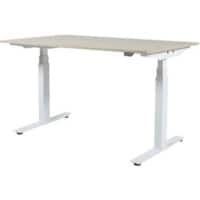 Bureau Schaffenburg Lectros Plus Lindberg Bois de chêne, blanc 160 x 80 cm