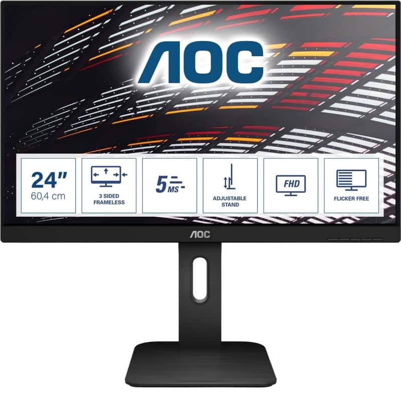 AOC 60,5 cm (23,8") IPS Monitor 24P1 Zwart