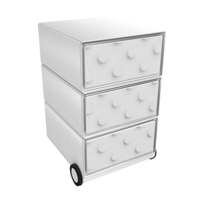 Socle mobile Paperflow 61481 3 Tiroirs 390 x 436 x 642 mm Blanc