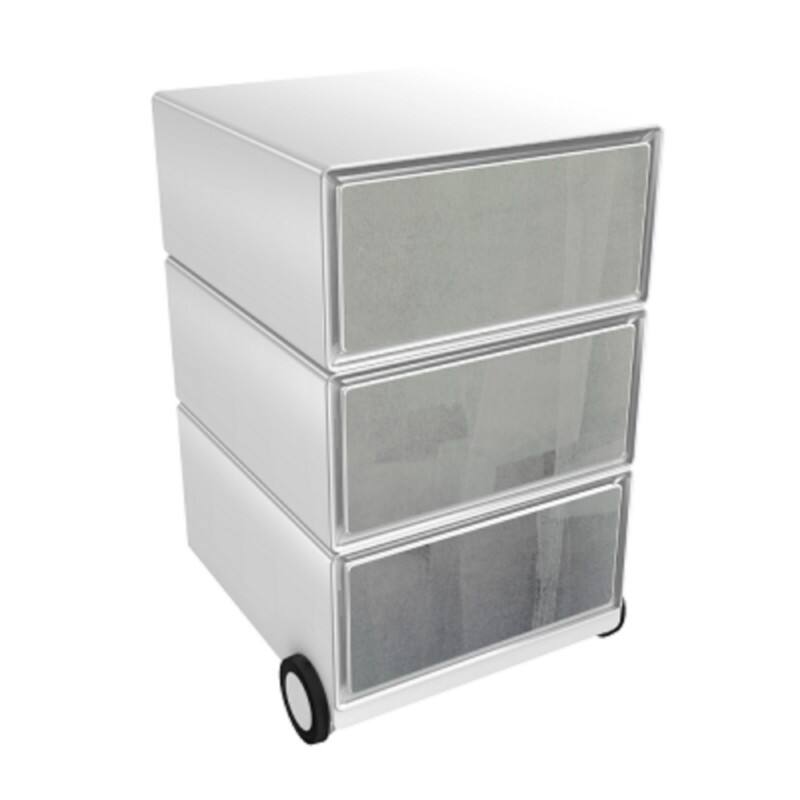 Socle mobile Paperflow 61911 3 Tiroirs 390 x 436 x 642 mm Blanc, gris