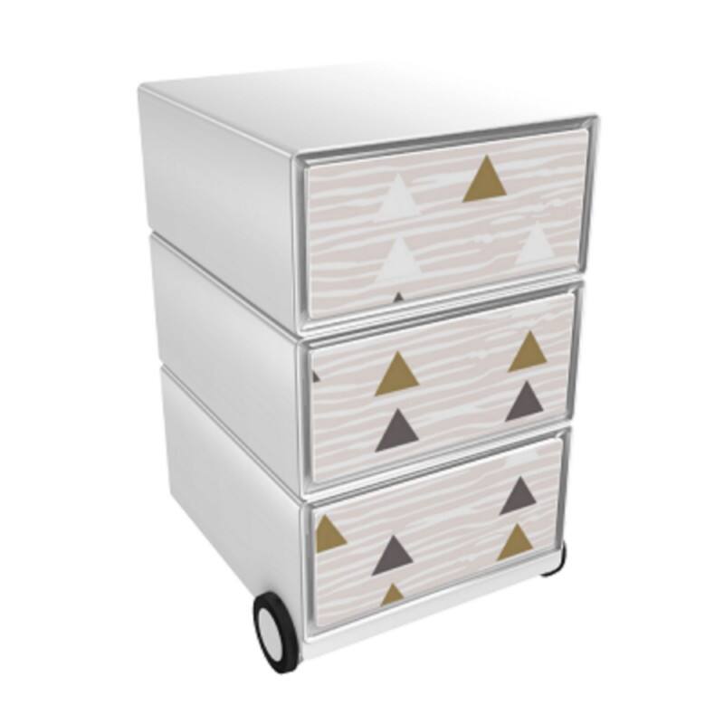 Socle mobile Paperflow 60033 3 Tiroirs 390 x 436 x 642 mm Assortiment