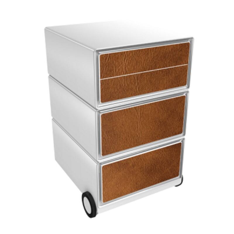 Socle mobile Paperflow Cuir 4 Tiroirs 390 x 436 x 642 mm