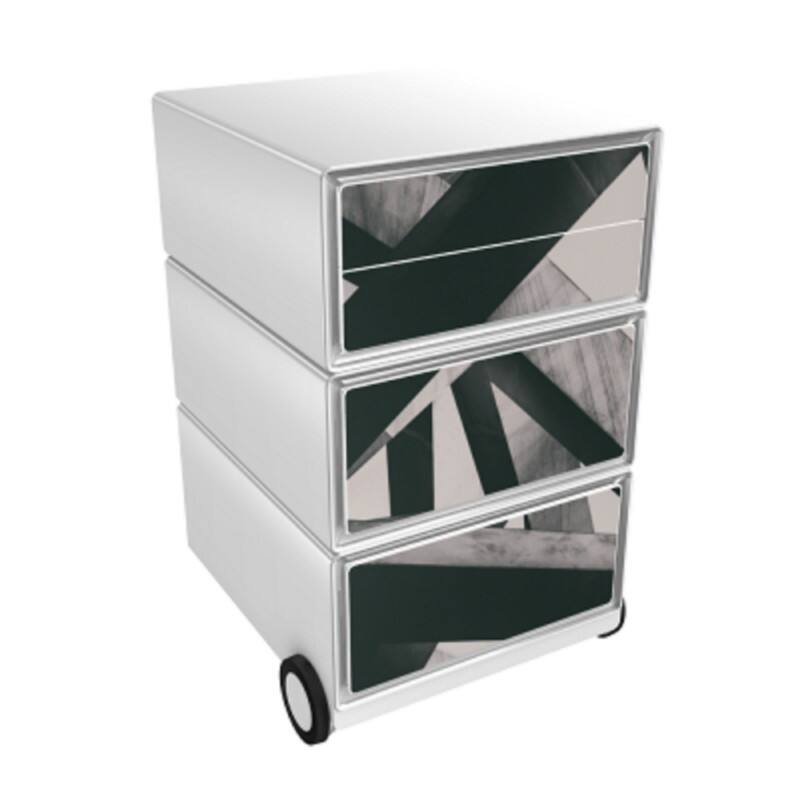 Socle mobile Paperflow Poutres 4 Tiroirs 390 x 436 x 642 mm